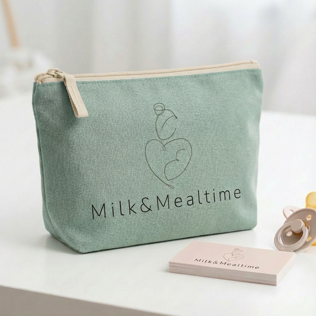 Kosmetiktasche in mintgrün