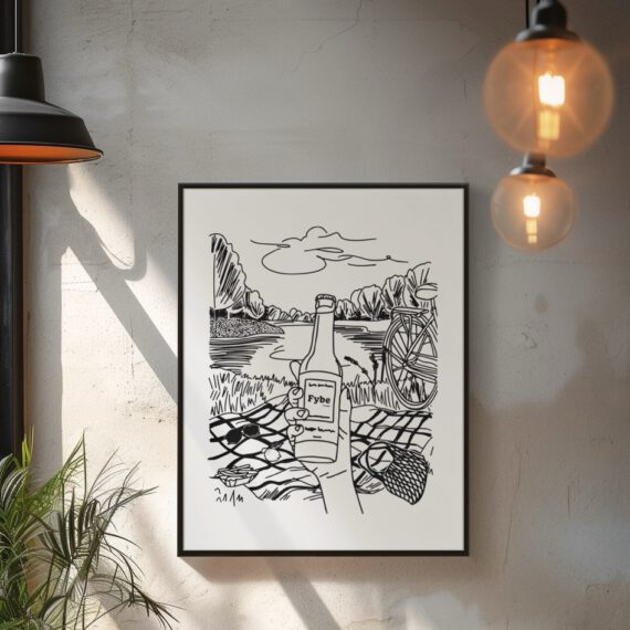 Wandposter im Industrialstyle