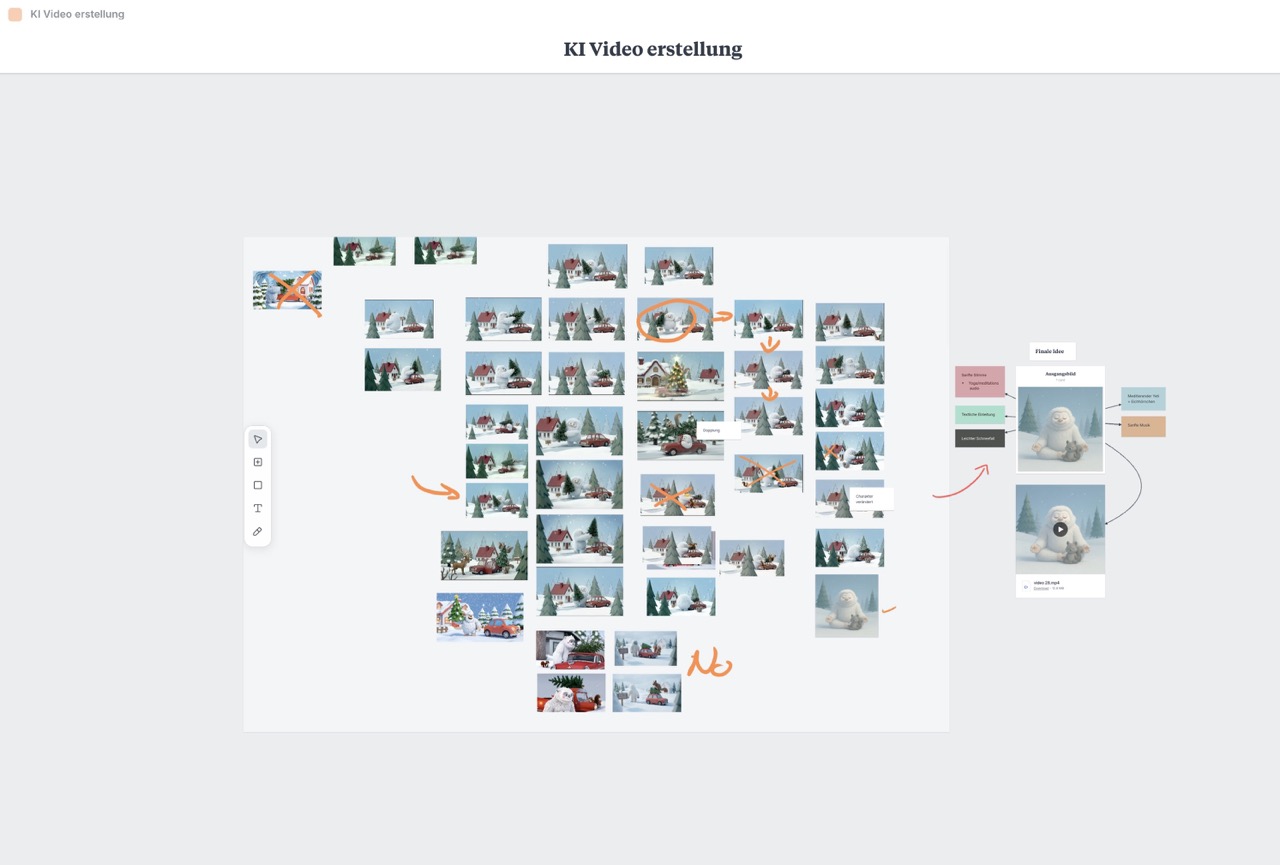 Erste Versuche mit KI-generierten Szenen.